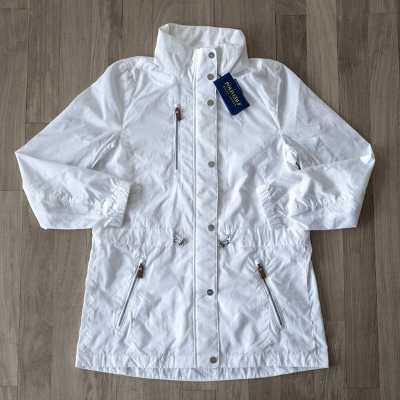 Polo Golf Ralph Lauren White Hooded Jacket NWT Size M